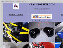 Tablet Screenshot of crashbobbins.com